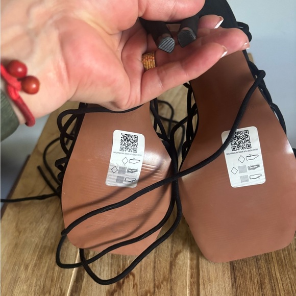 Nina Black Strappy Heeled Sandals - Picture 8 of 10